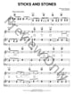 Sticks and Stones piano sheet music cover